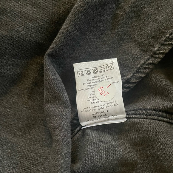 Sezane Servanne Shirt Bleached black, french size 32 (0) - Picture 8 of 8